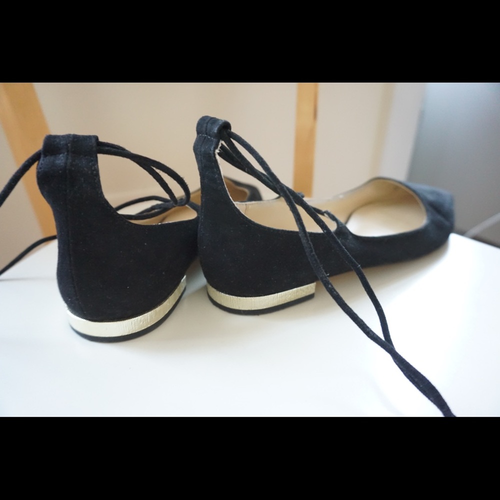 Zara lace-up flats